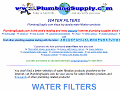 Water filters, cartridges, housings, parts, etc from FAMOUS PLUMBING SUPPLY