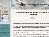 Alkaline Water, Drinking water for Your Health