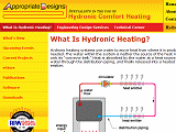 Learn What Hydronic Heating Is - Appropriate Designs - The Specialists in Hydronic Comfort Heating - HydronicPros.com