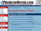 ProblemWater.com - Reverse Osmosis FAQ's