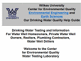 Drinking Water Testing Water Tests Water Contamination