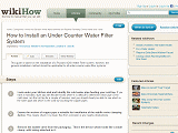 How to Install an Under Counter Water Filter System - wikiHow